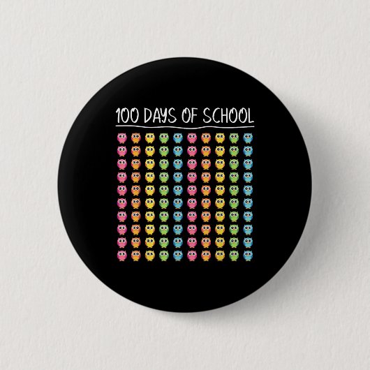 100. Schullehrertag glücklich 100 Tage Scho Button (Vorderseite)