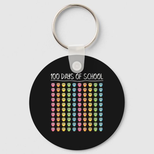 100. Schullehrertag glücklich 100 Tage Scho Schlüsselanhänger (Vorderseite)