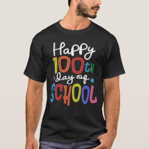 100. Schullehrertag Kinder glücklich 100 T-Shirt