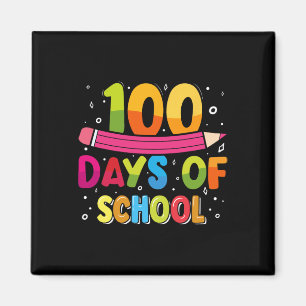 100. Schullehrertag Kinder haben 100 Tage Glück Magnet