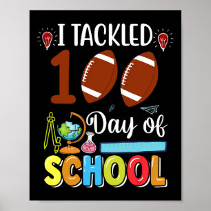 100. Schullehrertag Kinder haben 100 Tage Glück Poster