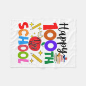 100. Schullehrertag Schüler Kinder 100 Tage Fleecedecke (Vorderseite (Horizontal))