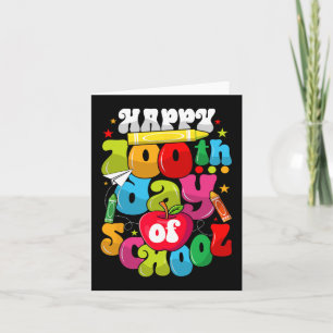 100. Schullehrertag Student glücklich 100 Tag Karte