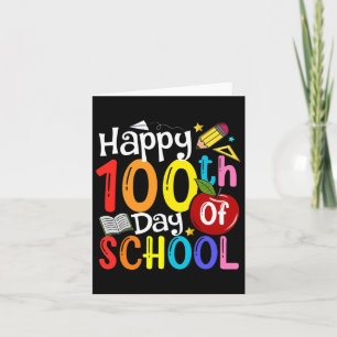 100. Schullehrertag Student glücklich 100 Tag Karte