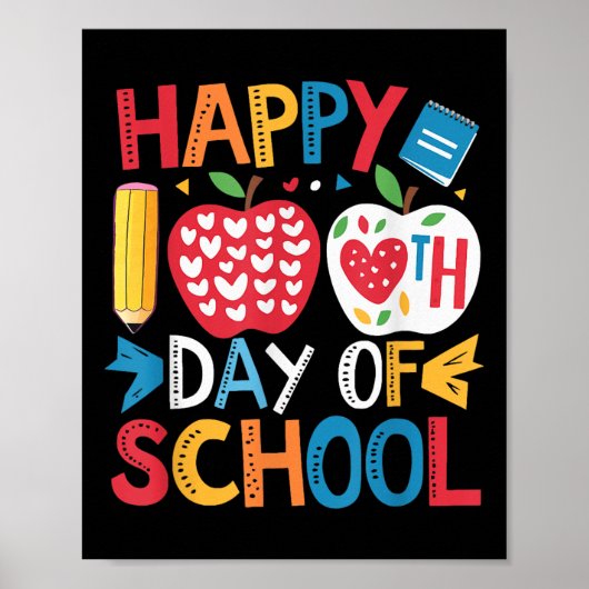 100. Schullehrertage 100 Tage Poster (Vorne)