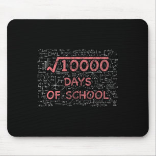 100. Schulmathematiklehrer 100 Schultage Mousepad