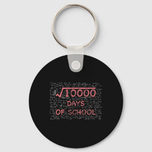 100. Schulmathematiklehrer 100 Schultage Schlüsselanhänger