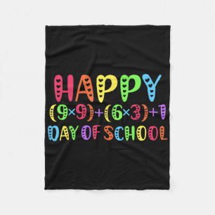 100. Schulmathematiklehrer Regenbogen 100 Tage Fleecedecke