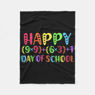 100. Schulmathematiklehrer Regenbogen 100 Tage Fleecedecke