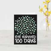 100. Schulmonster Google Eye überlebte 10 Karte (Gelbe Blume)