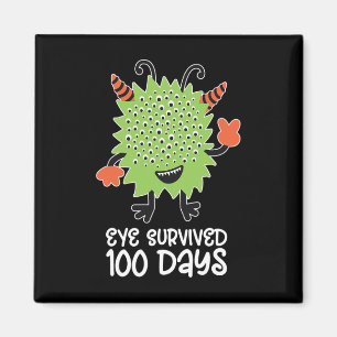 100. Schulmonster Jungen Kinder Auge überlebt Magnet