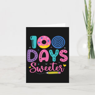 100. SchulOutfit Lehrer 100 Tage süß Karte