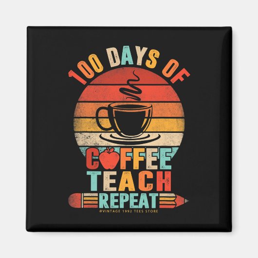 100. Schulreflexlehrer trinken Kaffee Lo Magnet (Vorne)