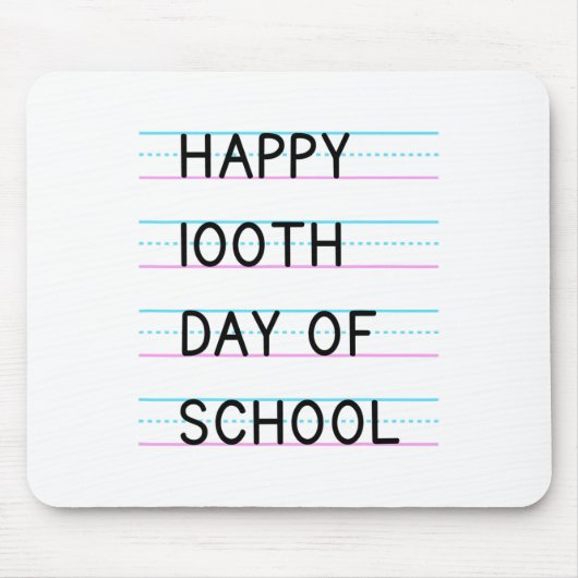 100. Schultag 100 Schultage 1 Mousepad (Vorne)