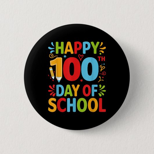 100. Schultag 100 Schultage Button (Vorderseite)