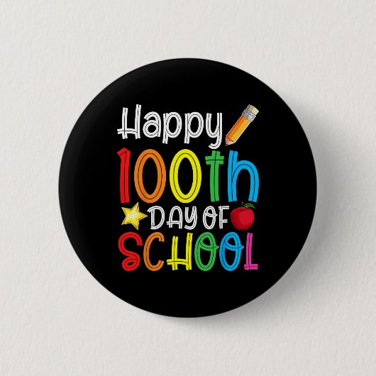 100. Schultag 100 Schultage Button (Vorderseite)