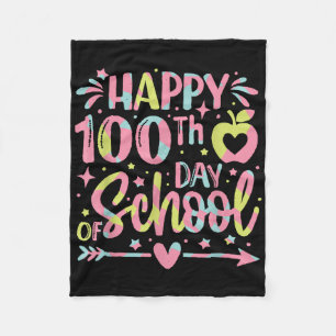 100. Schultag 100 Schultage Fleecedecke