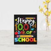 100. Schultag 100 Schultage Karte (Gelbe Blume)