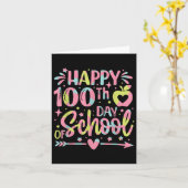 100. Schultag 100 Schultage Karte (Gelbe Blume)