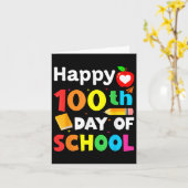 100. Schultag 100 Schultage Karte (Gelbe Blume)