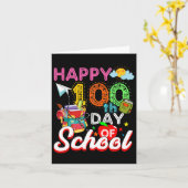 100. Schultag 100 Schultage Karte (Gelbe Blume)