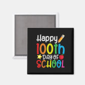 100. Schultag 100 Schultage Magnet (Vorderseite/Rückseite)