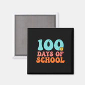 100. Schultag 100 Schultage Magnet (Vorderseite/Rückseite)
