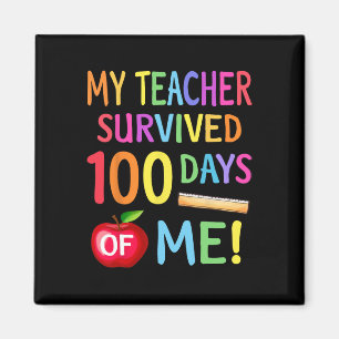 100. Schultag 100 Schultage Magnet