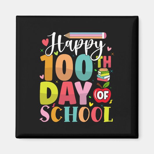 100. Schultag 100 Schultage Magnet (Vorne)
