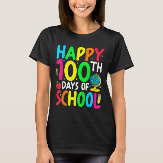 100. Schultag 100 Schultage T-Shirt (Vorderseite)