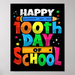 100. Schultag 100 Tage 100 Schultage Poster
