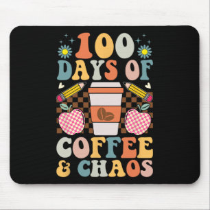 100. Schultag 100 Tage Kaffee für Lehrer Mousepad