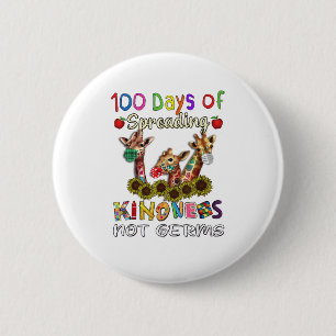 100. Schultag 100 Tage Kindheit verbreiten Button