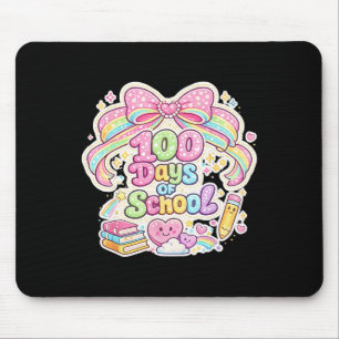 100. Schultag 100 Tage Lehrer Coquette Schleife  Mousepad