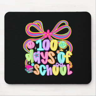 100. Schultag 100 Tage Lehrer Coquette Schleife Mousepad