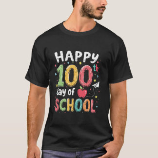 100. Schultag 100 Tage Lehrer Kleinkind T-Shirt