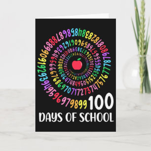 100. Schultag 100 Tage Mathe Zahl Lehrer K Karte