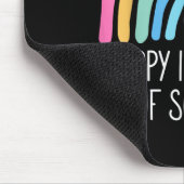 100. Schultag 100 Tage Regenbogen Mousepad (Ecke)