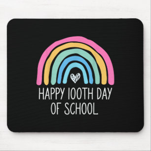 100. Schultag 100 Tage Regenbogen Mousepad