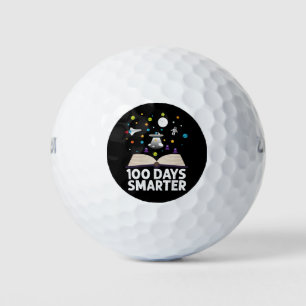 100. Schultag 100 Tage schlauer Bücher Weltraum  Golfball