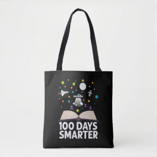 100. Schultag 100 Tage schlauer Bücher Weltraum  Tasche