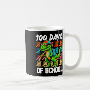 100. Schultag 100 Tage Schulweg Dinosaurier Kaffeetasse