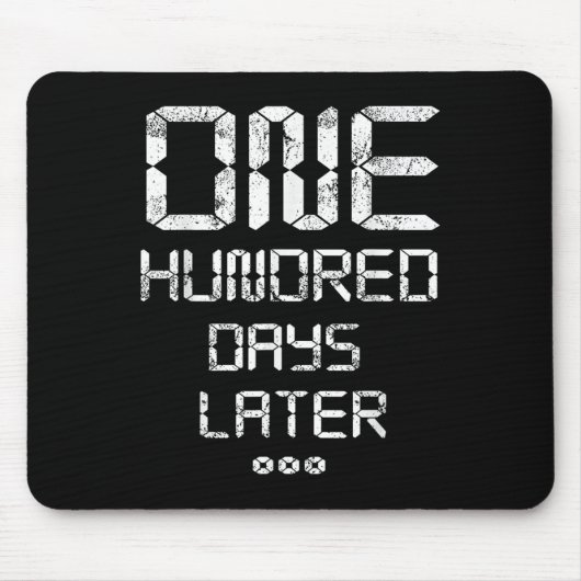 100. Schultag_ 100 Tage später - Funn Mousepad (Vorne)