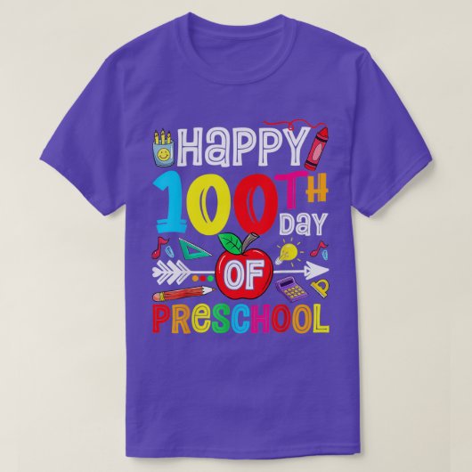 100. Schultag 100 Vorschultage T-Shirt (Design vorne)
