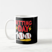 100. Schultag Baseball 100 Schultage Kaffeetasse (Links)