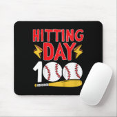 100. Schultag Baseball 100 Schultage Mousepad (Mit Mouse)