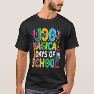 100. Schultag coole Lehrer Kinder 100 Magisch T-Shirt