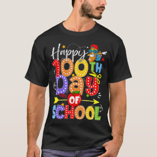 100. Schultag Coquette-Schleife 100 Tage Dabbing T-Shirt