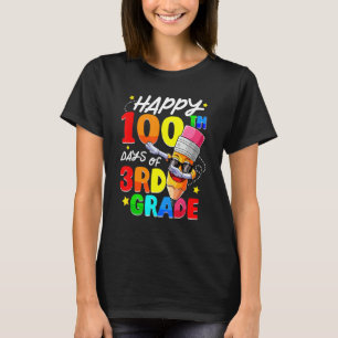 100. Schultag Dabbing Bleistift 100 Tage 3. Klasse T-Shirt
