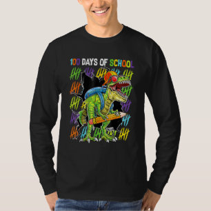 100. Schultag Dinosaurier Rex Dino Jungen Kinder T-Shirt